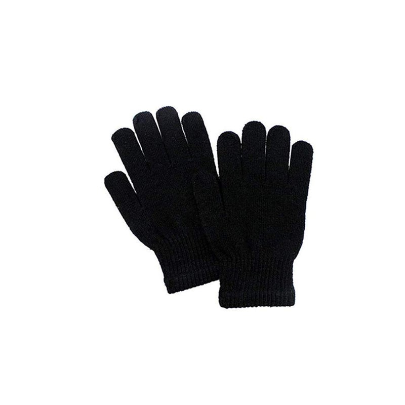 V3E Baby Girl's|Baby Boy's kid's Combo of School Winter Woolen Cap/Skull Cap and Gloves Set Soft Knit for Winter (Black)-(Pack of 02) - Image 2