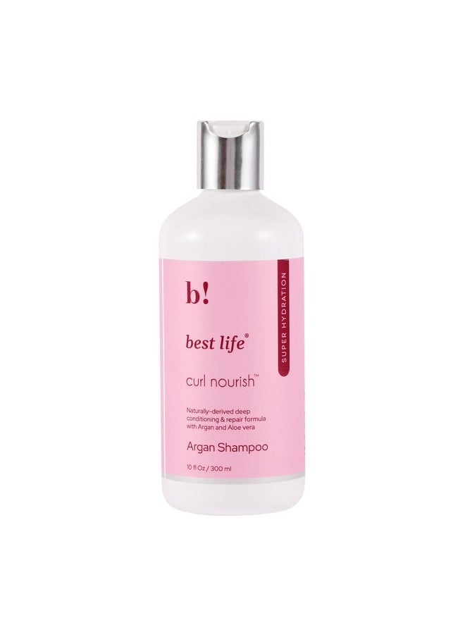Best Life - Moroccan Argan Oil Hair Shampoo For Dull Dry & Frizzy Hair 300 Ml Moisturize & Strengthen Curly And Wavy Hair For Women & Men No Parabens & Sulphates All Natural No Harmful Chemicals - Image 1