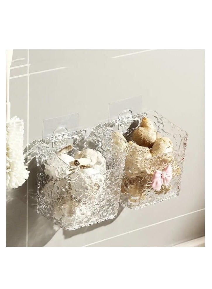 منظم فرشاة الأسنان والمناديل المصنوع من الأكريليك شكل رقيق وشيك للحمام وغرف النوم لون شفاف - Image 5