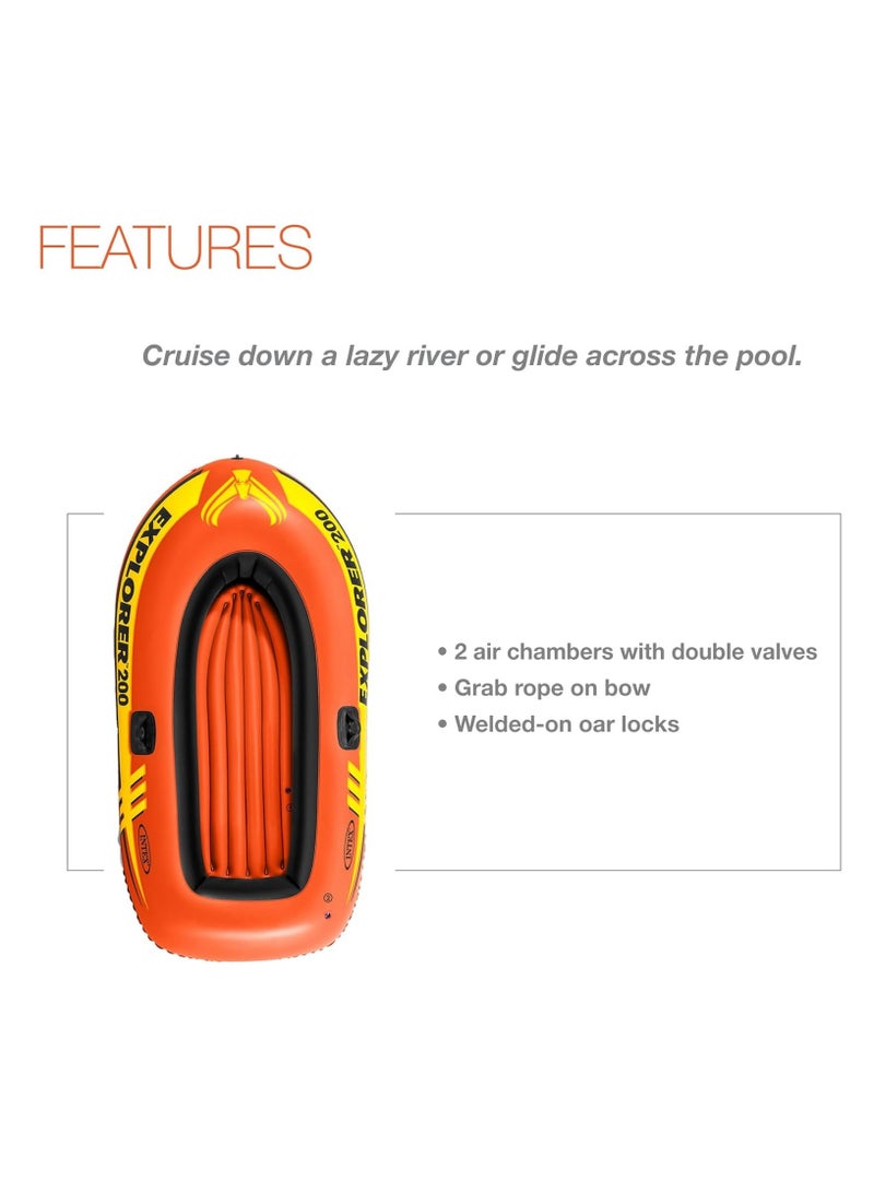 Intex Explorer Inflatable Boat Series size 185L x 94W centimeters 2 Person - Image 4