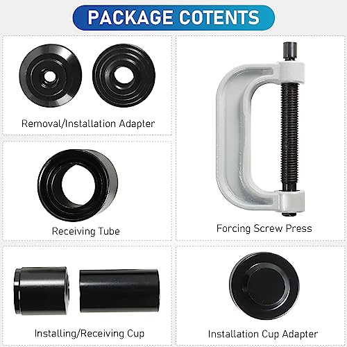 ATPEAM Ball Joint Service Tool | Heavy Duty Ball Joint Press & U Joint Removal Tool Kit with 4wd Adapters, for Most 2WD and 4WD Cars and Light Trucks - Image 2
