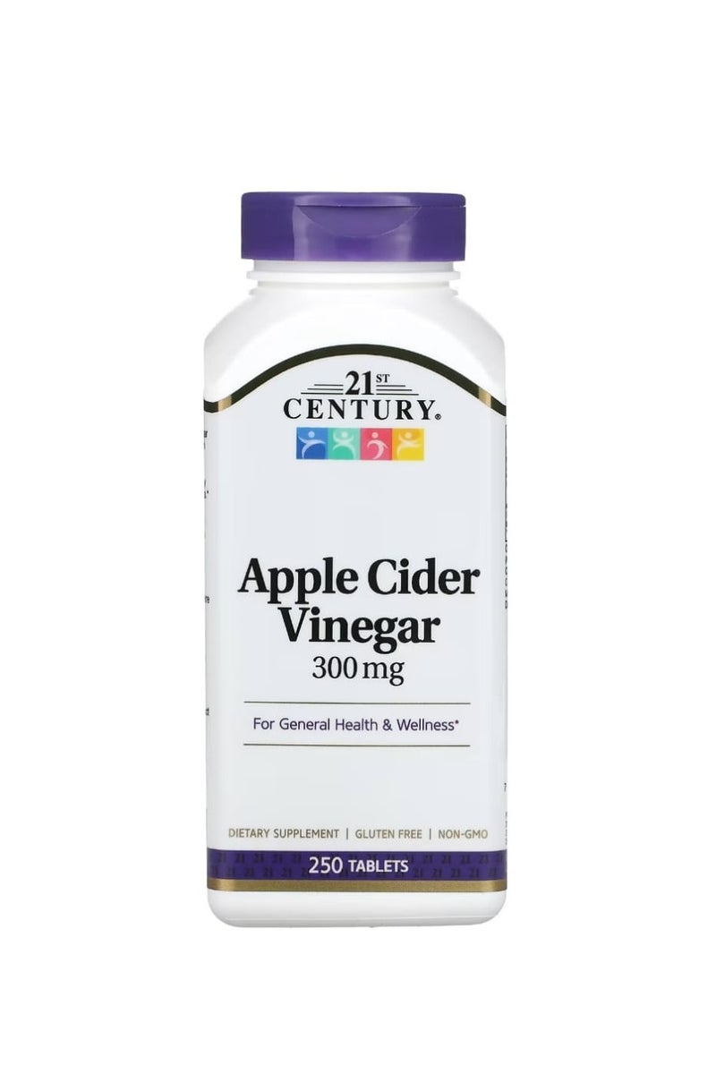 21st Century Apple Cider Vinegar 300 mg 250 Tablets - Image 1