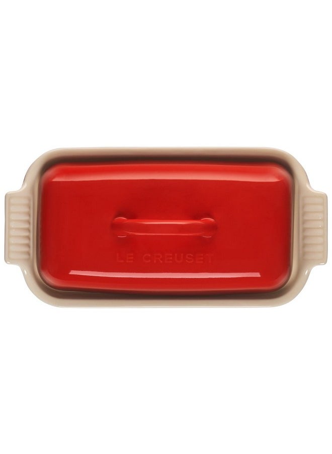 Le Creuset Le Creuset Stoneware Heritage Butter Dish, Cerise  - Image 2