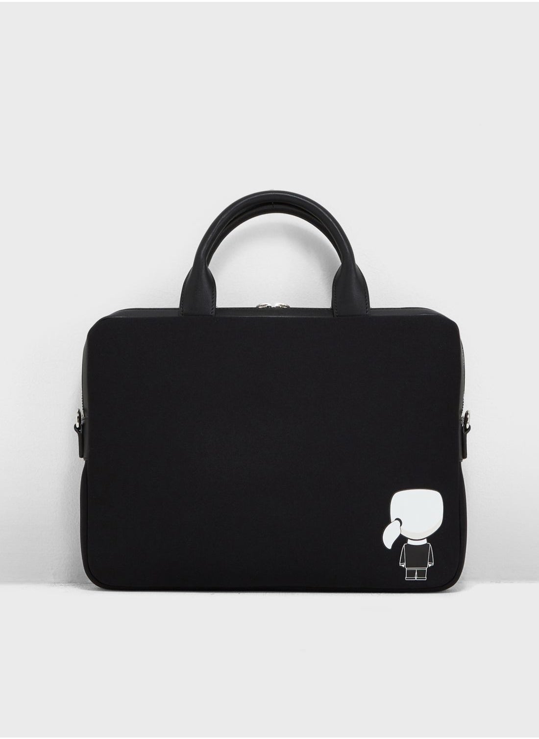 Buy Karl Lagerfeld Black K/Ikonik Laptop Bag in Leather for WOMEN in Saudi