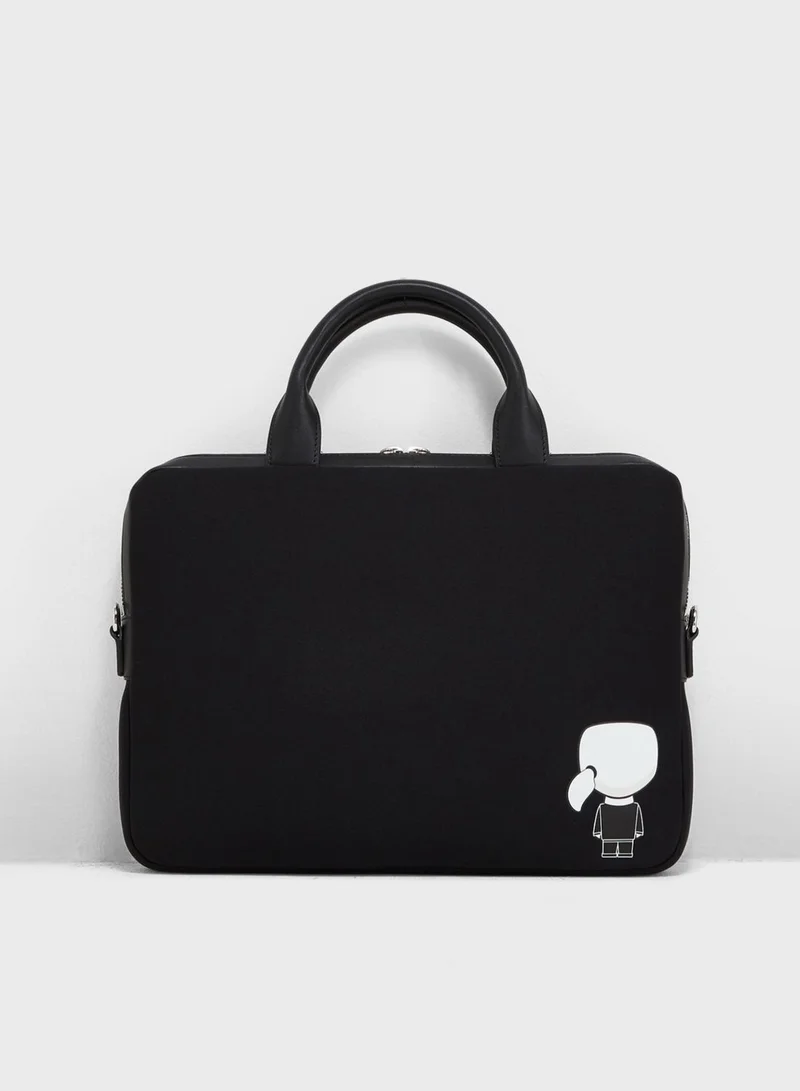 Karl Lagerfeld Ikonik Laptop Sleeve Crossbody