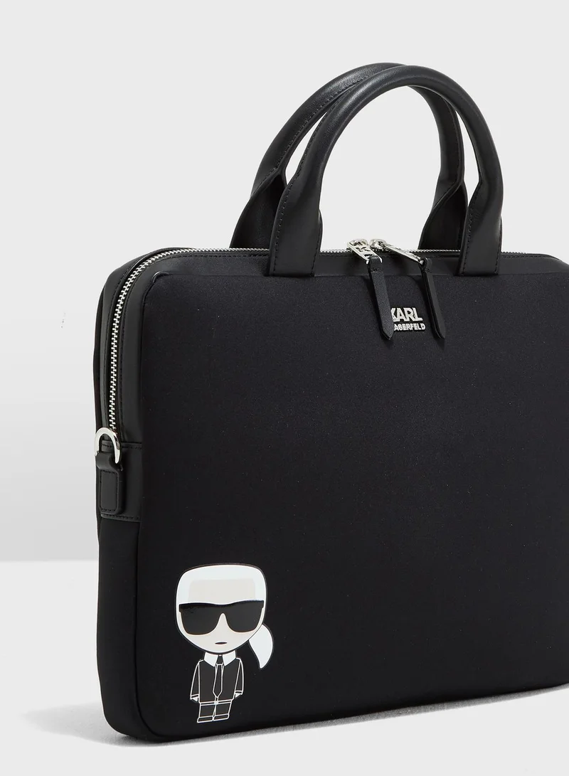 Karl Lagerfeld Ikonik Laptop Sleeve Crossbody
