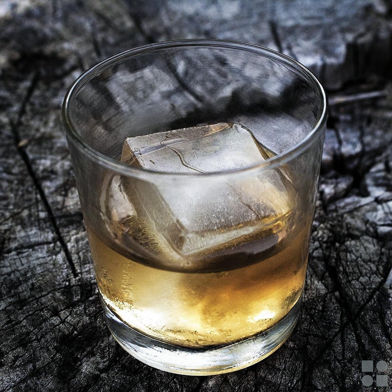 glacio Ice Cube Molds – 2-Pack Silicone Trays for 8 Large Square Cubes – Slow-Melt Ice for Whiskey, Cocktails, Coffee & More - Image 3