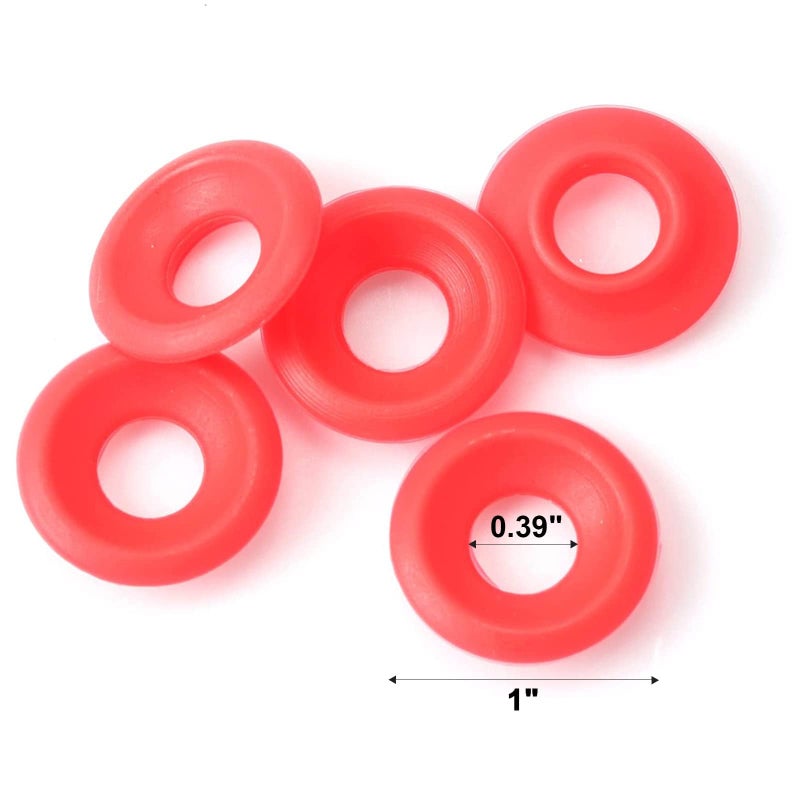 FERRODAY 30PCS Silicone Gasket for EZ Cap Red Washers Swing Flip Top Bottle Cap Gasket Home Brew Beer Soda Bottle Seal Swing Top Bottle Gasket (30 Bottle Gaskets) - Image 2