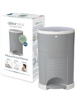 Plus Hands Free Diaper Pail Gray Easiest To Use Just Step Drop Done Doesn’T Absorb Odors 20 Second Bag Change Most Economical Refill System Great For Cloth Diapers