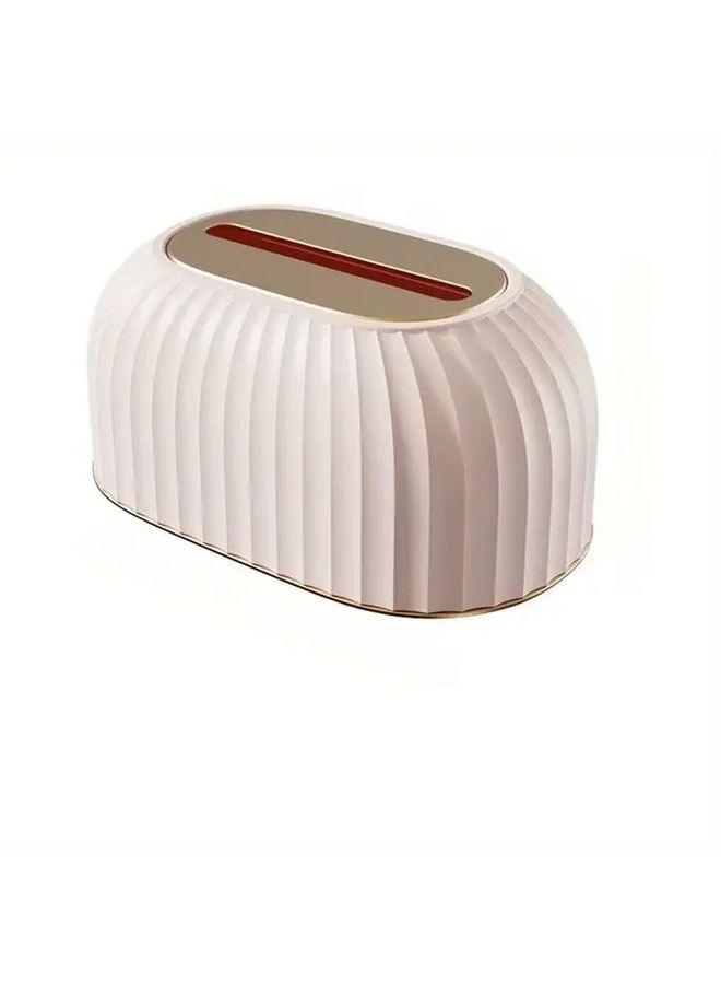 White Tissue Box Holder Spring Base Creative Minimalist Living Room Decor - Image 4