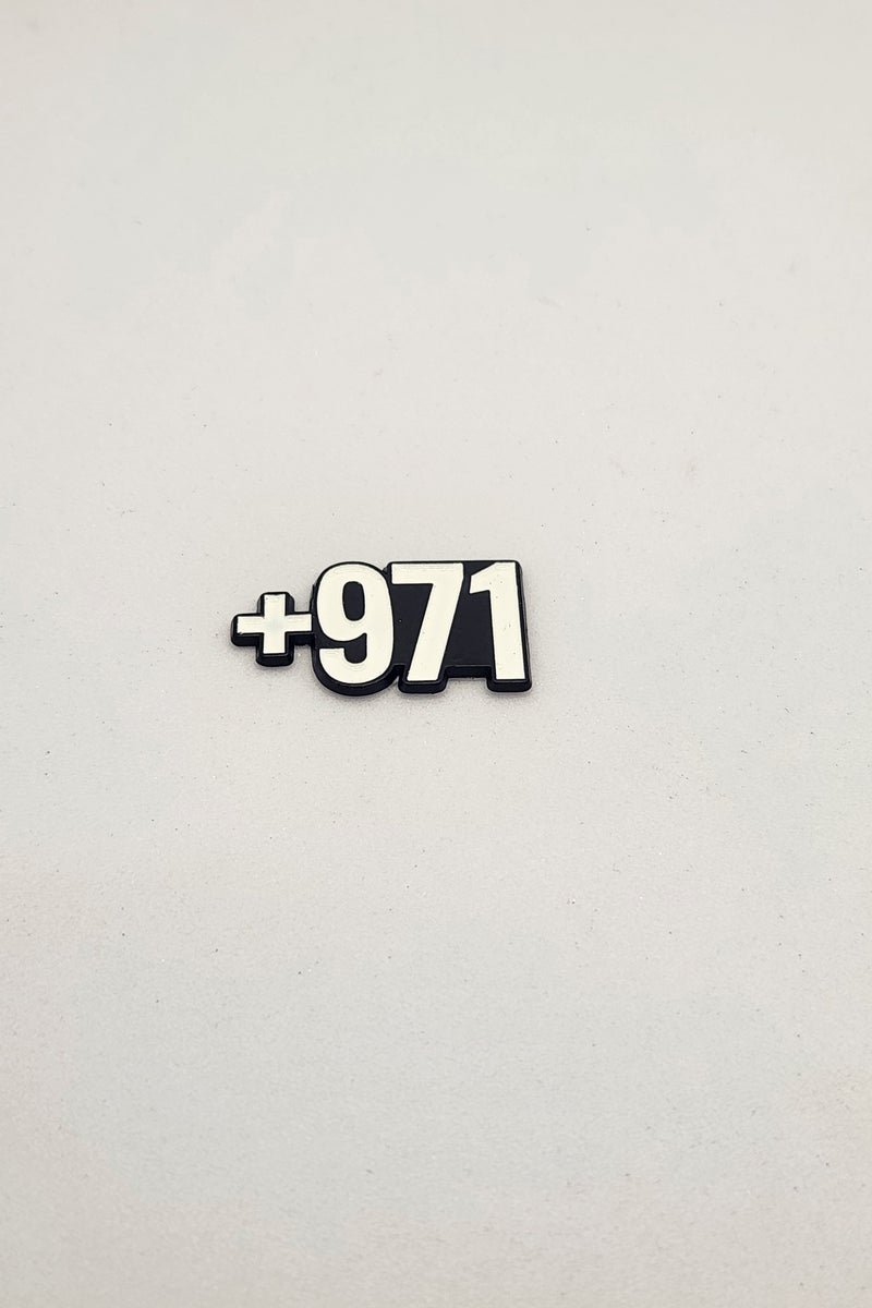 Acnor UAE +971 Number Sticker | Premium Quality 3D Car or Laptop Sticker - Image 1