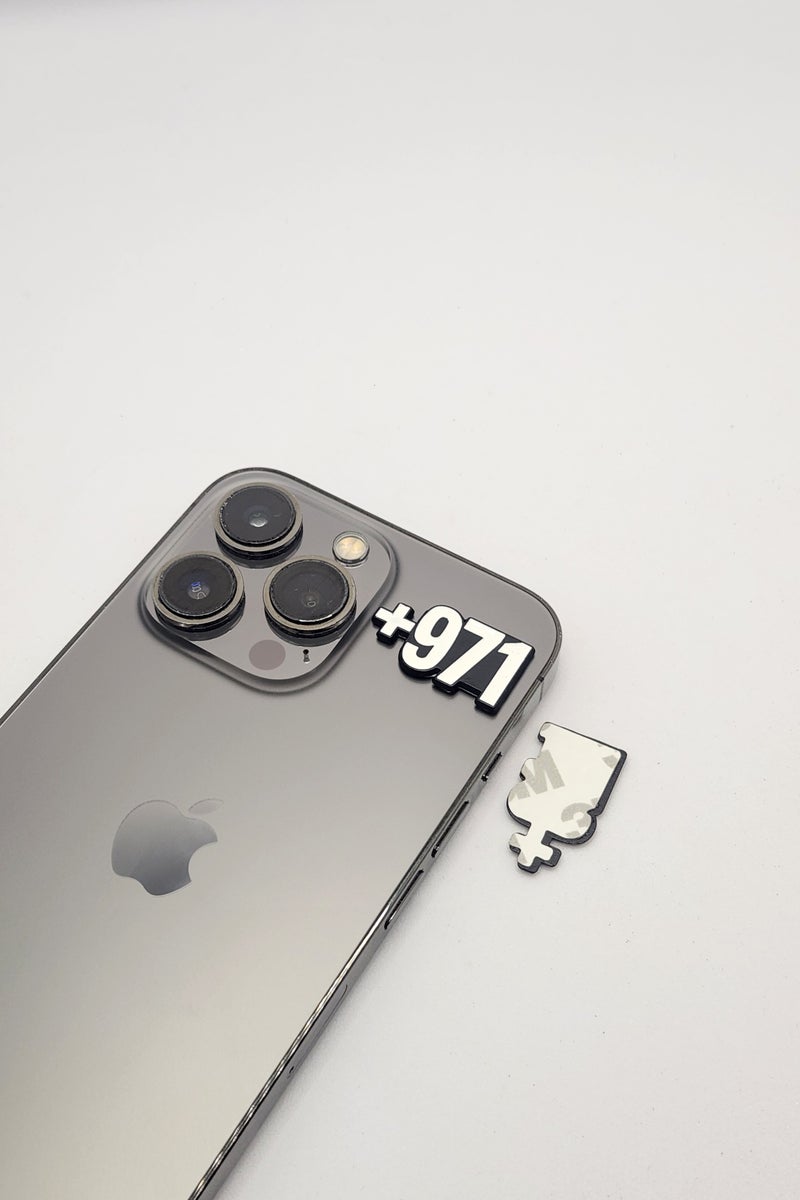 Acnor UAE +971 Number Sticker | Premium Quality 3D Car or Laptop Sticker - Image 3