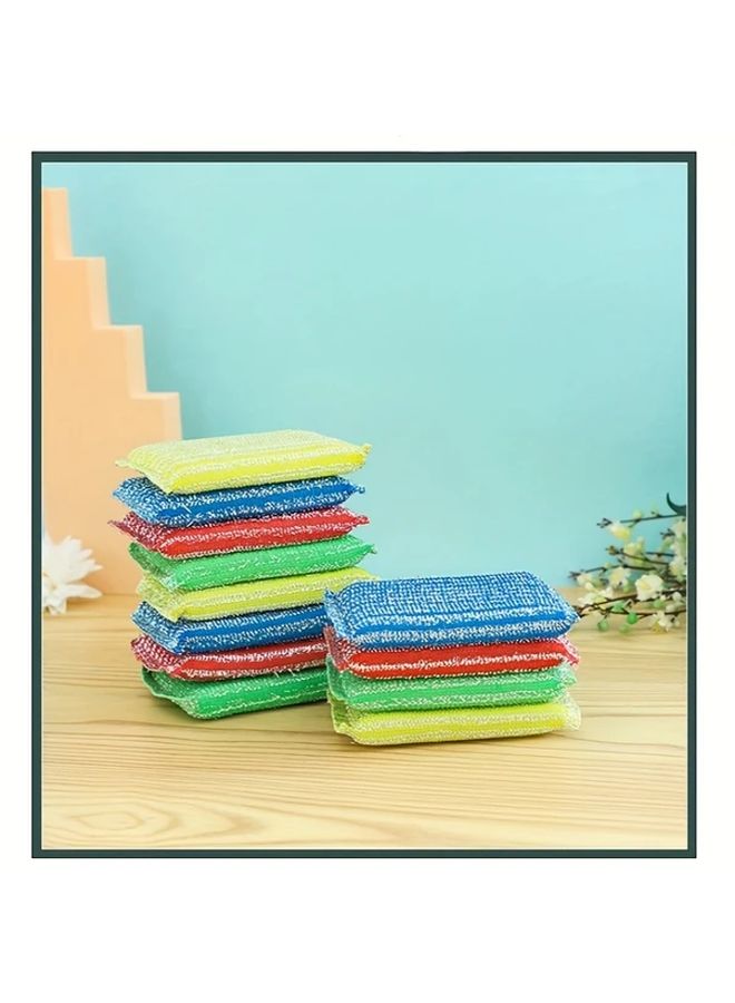 6 Pack Fine Stripe High Density Natural Kitchen Dishwashing Cleaning Sponges - Image 2