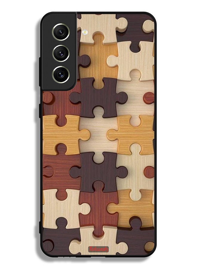 Tolwak Samsung Galaxy S21 FE 5G Protective Case Cover Wooden Pattern - Image 3