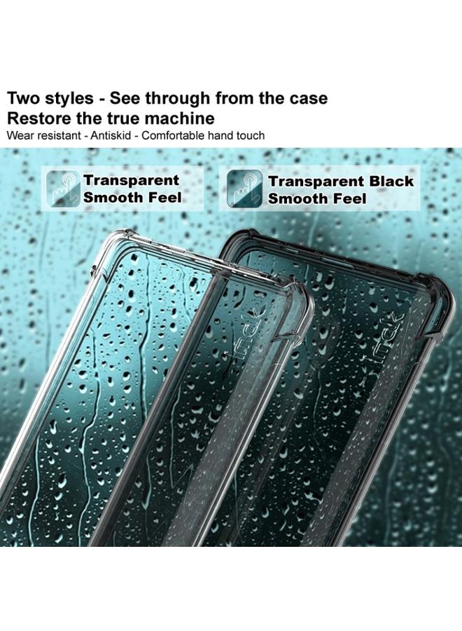 جرين تايجر جراب OnePlus 10 Pro 5G imak شامل بوسادة هوائية مضادة للصدمات مع واقي شاشة أسود شفاف - Image 5