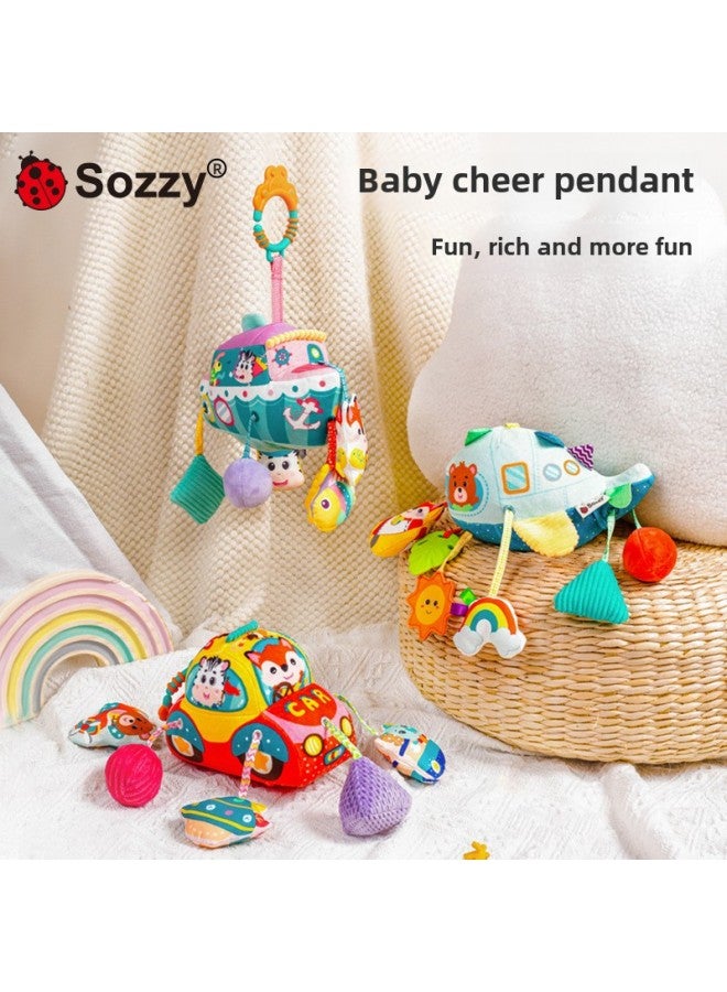 Sozzy Baby سحب حبل سحب لعبة سيارة معلقة سرير معلق لعبة طفل 0-1 سنة عربة أطفال قلادة لعبة-اللون: سيارة الرباط Lala Le - Image 2