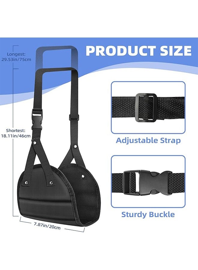 مجموعة واحدة من مستلزمات السفر للنساء والرجال، مسند قدم للطائرة باللون الأسود، مسند للقدمين، ملحقات أمتعة السفر، أدوات تنظيم مقعد تحت المكتب، رحلات طيران طويلة، منظم مقعد ضروري - Image 2