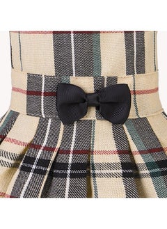 PUPTECK PUPTECK Classic Plaid Dog Dress Cute Puppy Clothes Outfit Small  - Image 4