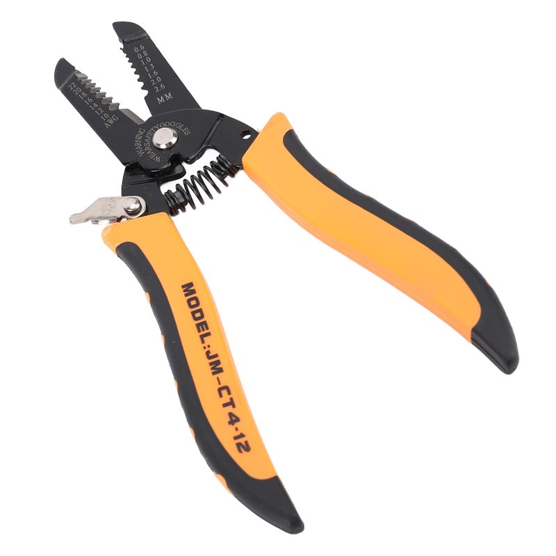 Carbon Steel Wire Stripper Cutter with Safety Lock for 10 22 AWG Solid Wires Professional Electrician Tool - Image 4