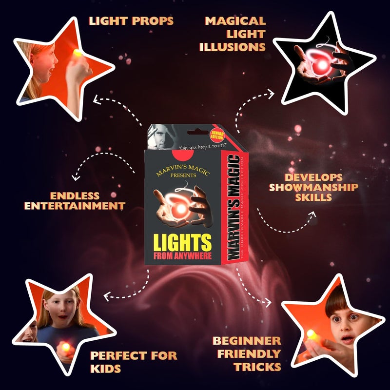 Marvin's Magic - Lights from Anywhere - Junior Edition - Professional Children's Tricks Set - Amazing Magic Tricks for Kids - Includes Light Props and Instructions - Image 2