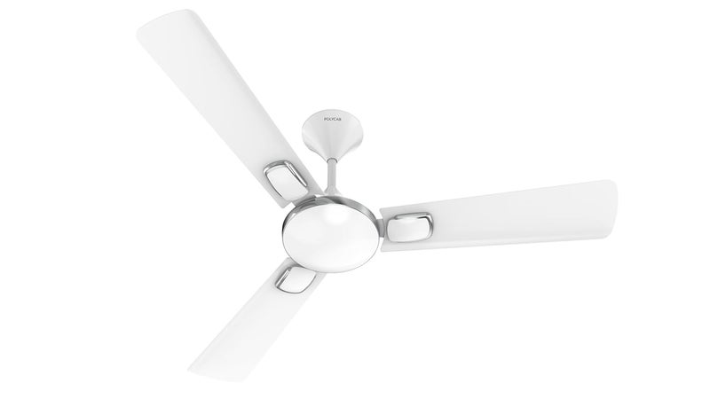 Polycab Polycab Aerobliss 1200 mm 1 Star Ceiling Fan Everest White 