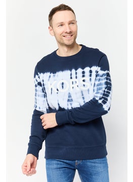 Michael Kors Men Crew Neck Ombre Long Sleeves Sweatshirt, Multicolor  - Image 1