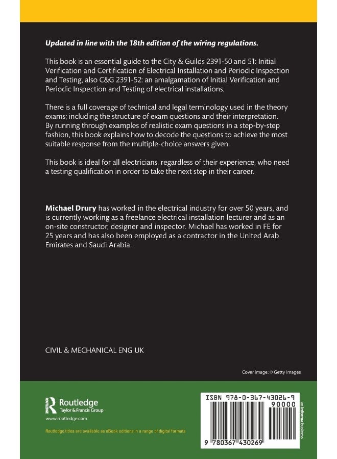 Electrical Inspection, Testing and Certification: A Guide to Passing the City and Guilds 2391 Exams