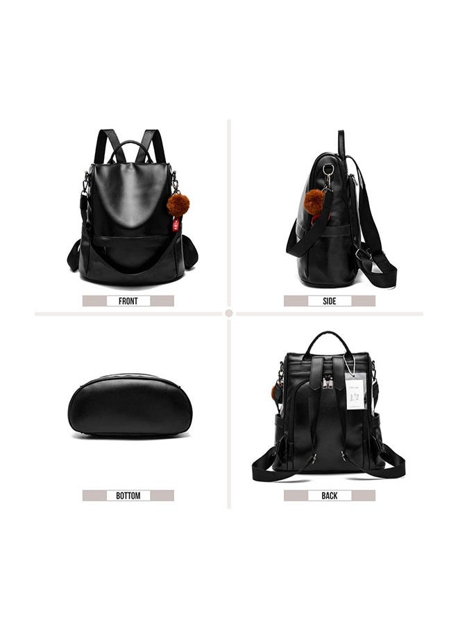 NIBEMINENT - Anti-theft Casual Shoulder Backpack Black - Image 1