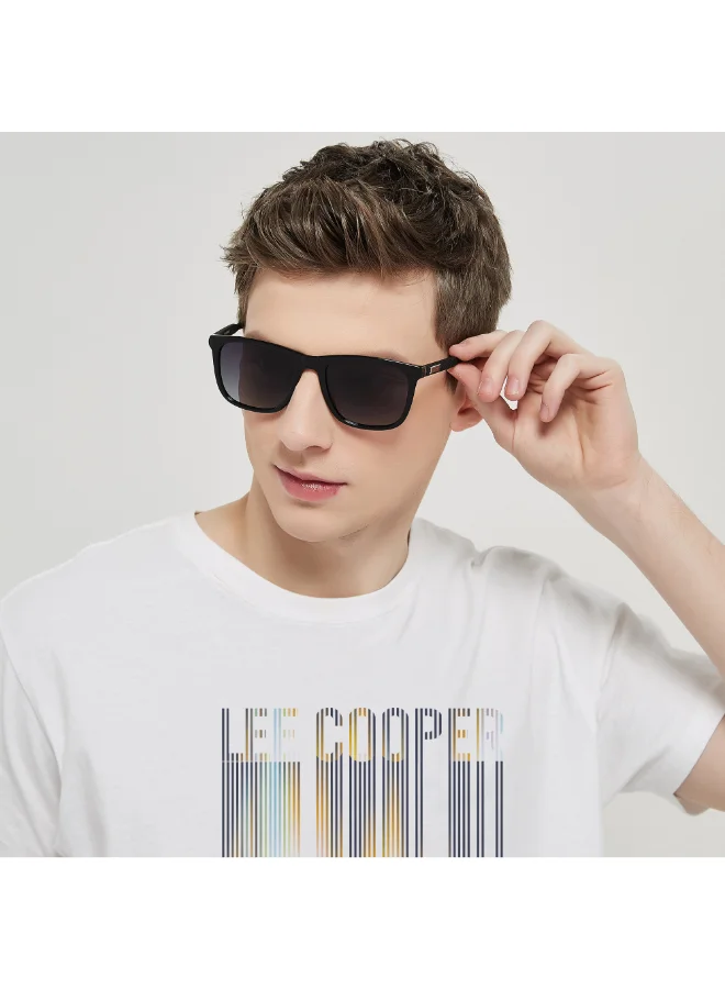 Lee Cooper Polarized Sunglasses Black Frame Gr. Grey Mirror Lens 53mm  - LC1040C03