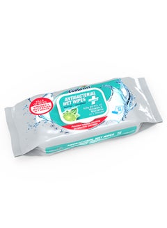 Ultra Compact Antibacterial Wet Wipes: Fresh Lime Scent - 72pcs 
