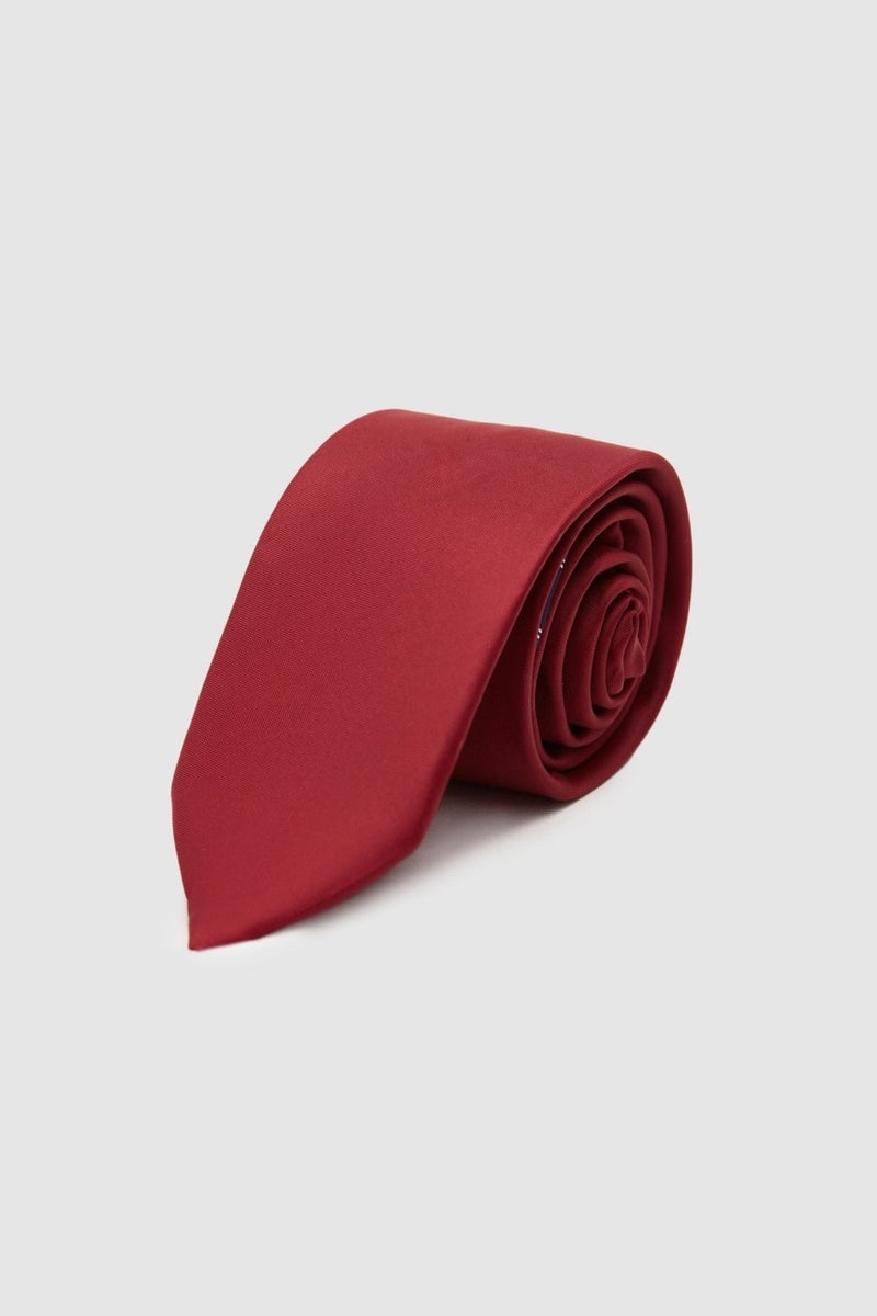 D'S DAMAT Claret Red Plain 5.5 cm Tie 0HF15ORTKRDUZ  - Image 1
