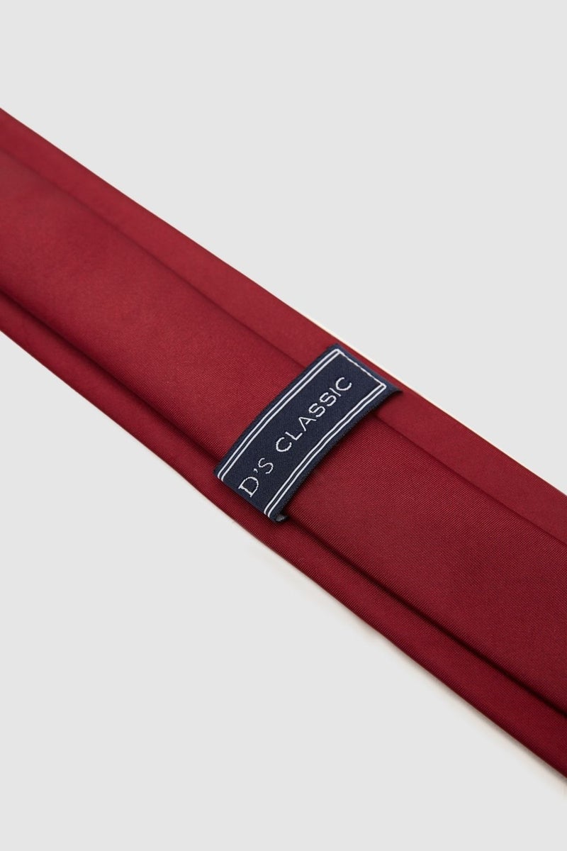 D'S DAMAT Claret Red Plain 5.5 cm Tie 0HF15ORTKRDUZ  - Image 3