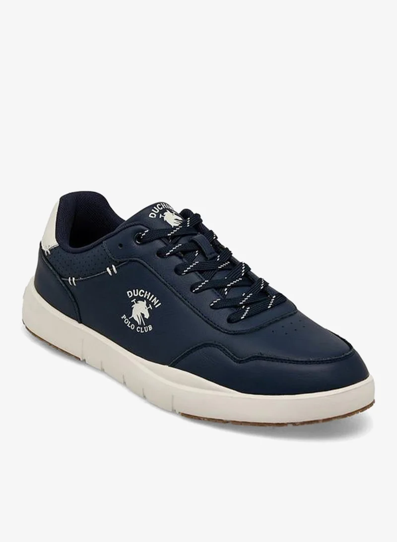 دوتشيني Men Logo Print Lace-Up Ankle Sneakers