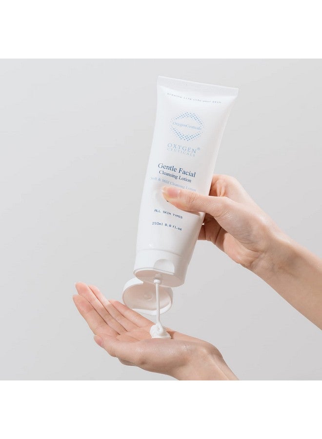 OxygenCeuticals Gentle Facial Cleansing Lotion Milky Cleansing Cream To Remove Makeup And Oils For Sensitive Skin (250Ml) - Image 3