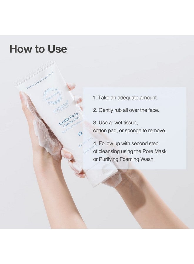 OxygenCeuticals Gentle Facial Cleansing Lotion Milky Cleansing Cream To Remove Makeup And Oils For Sensitive Skin (250Ml) - Image 5