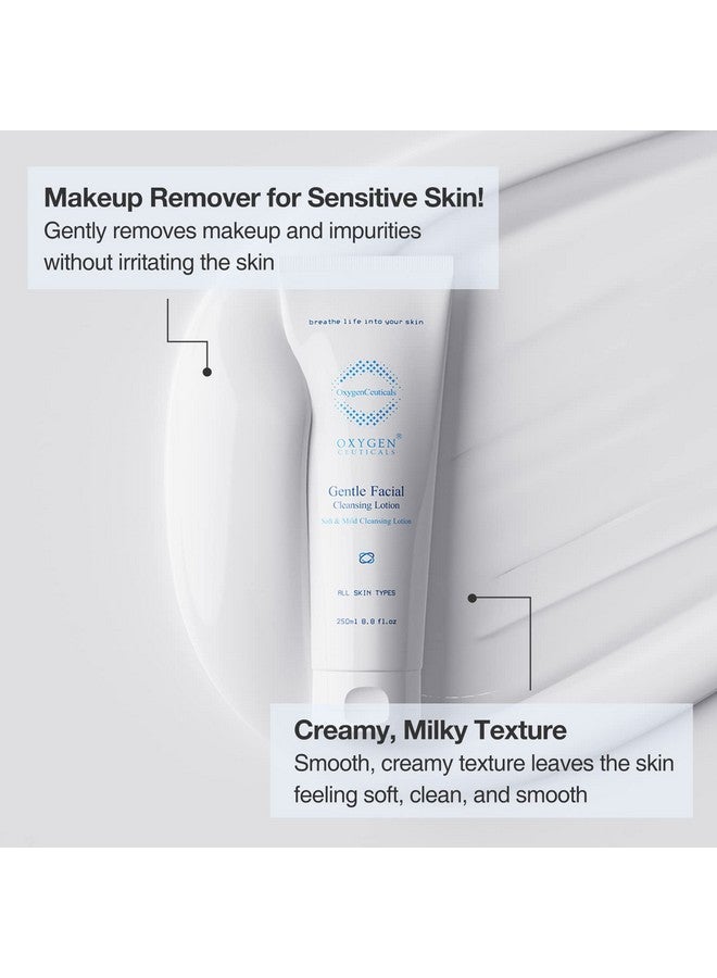 OxygenCeuticals Gentle Facial Cleansing Lotion Milky Cleansing Cream To Remove Makeup And Oils For Sensitive Skin (250Ml) - Image 2