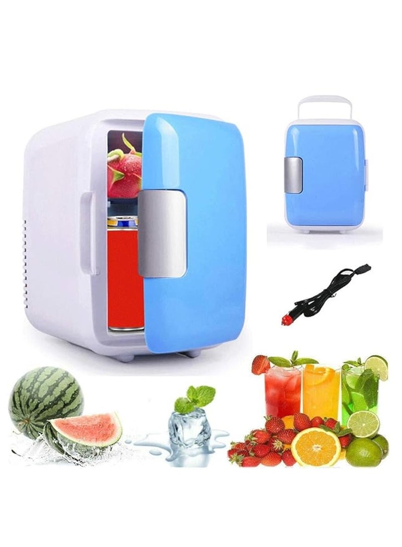 DubaiGallery 4L Mini Car Fridge Travel Refrigerator Portable 12V AC/DC Powered Cool Heat Cooler And Warmer Box Home Office Car Freezer  - Image 1