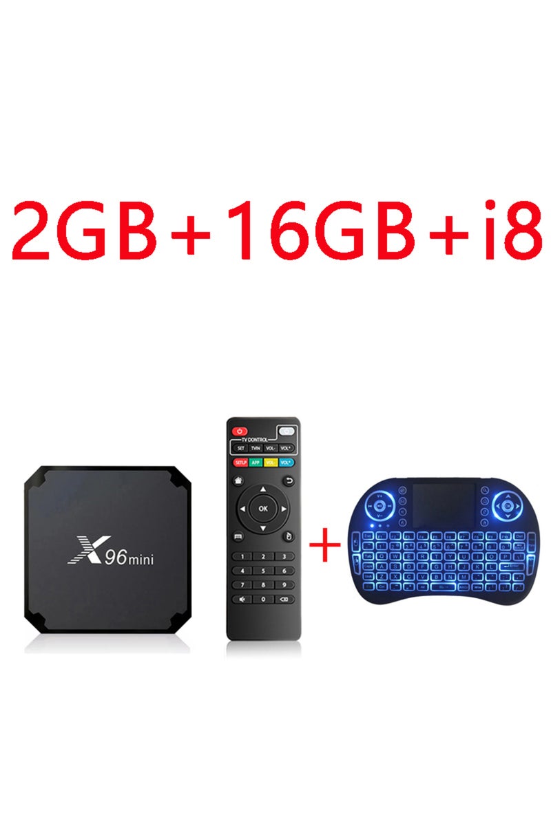 erorex EU Plug X96Mini5G2GB16GBi8EU X96 mini Android OS Smart TV Box H313 S Quad Core 2GB 16GB WiFi 4G HD 4