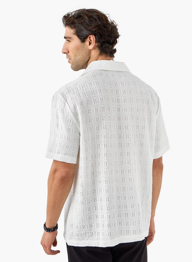 ايكونيك قميص أيقوني بنقوش قصيرة الأكمام - Image 3