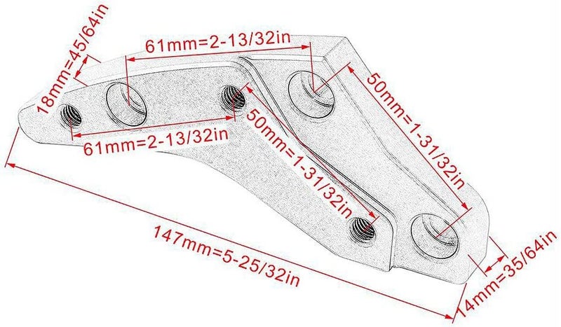 Yurefax Motorcycle Handlebar Riser for BMW K1600GT/GTL - Image 2