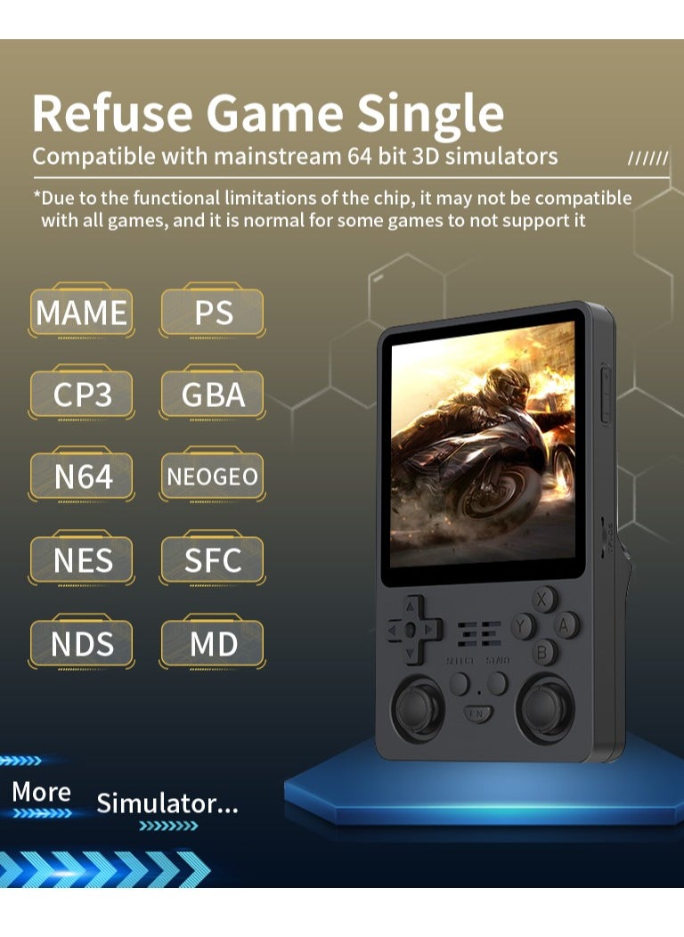 Powkiddy - RGB20SX Handheld Game Console with 10000 Gmaes, 4-Inch IPS Open Source Linux Retro Portable Gaming Console, 5000Mah Battery Handheld Emulator Gift for Kids Adults (White, 128GB) - Image 1