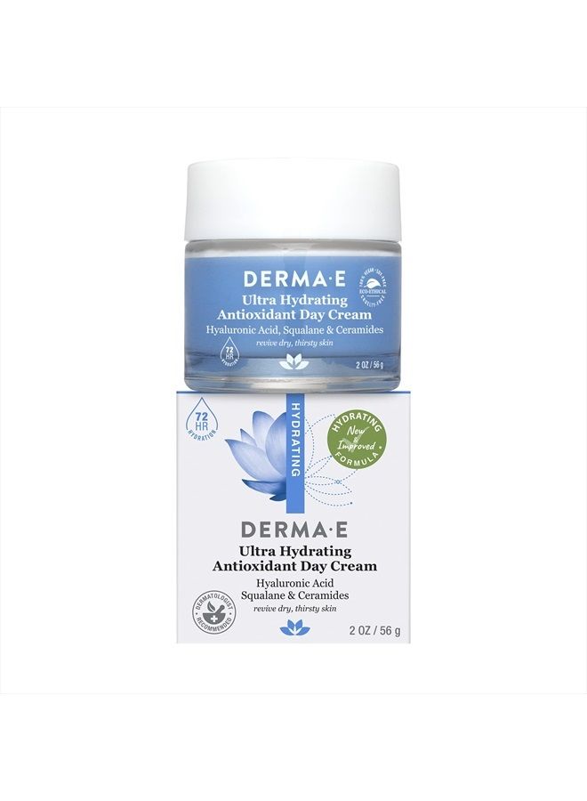 derma-e Ultra Hydrating Antioxidant Day Cream – Advanced Face Moisturizer with Anti-Aging Squalane, Hyaluronic Acid and Ceramides to Smooth and Nourish, 2 Oz - Image 5
