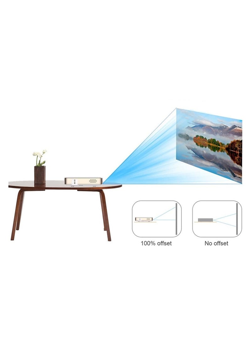 MERLIN Ultra Mini Wireless Projector | 1080P HD, DLP, Pocket Size, Built-in Speakers, Auto Keystone, Screen Mirroring, 120" Display, Portable, Rechargeable Battery 30000+ hrs Life Android Sticks - Image 2