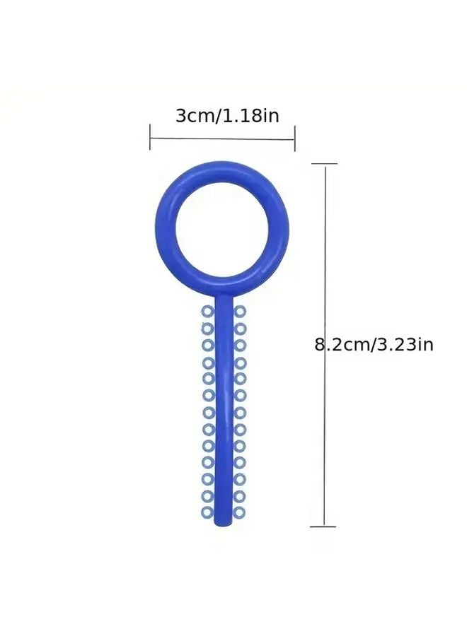 40 Pcs Colorful Transparent Key Shaped Dental Ligation Rings Dental Supplies - Image 4