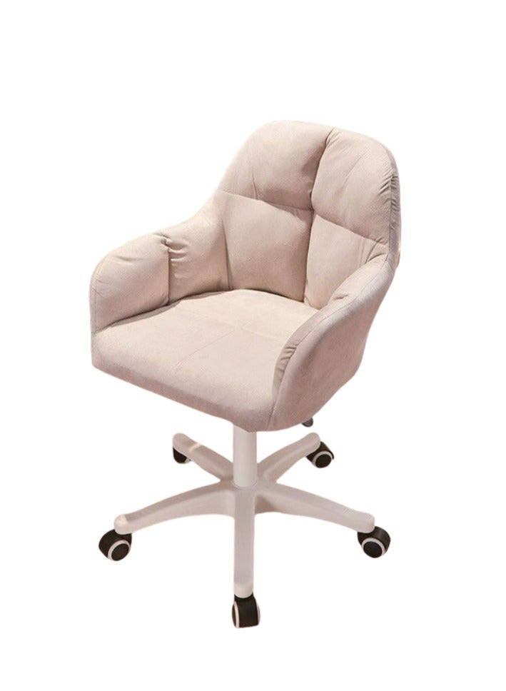 Tanwer Comfortable home study seat backrest desk swivel chair dormitory chair cute bedroom computer chair for girls - Image 1