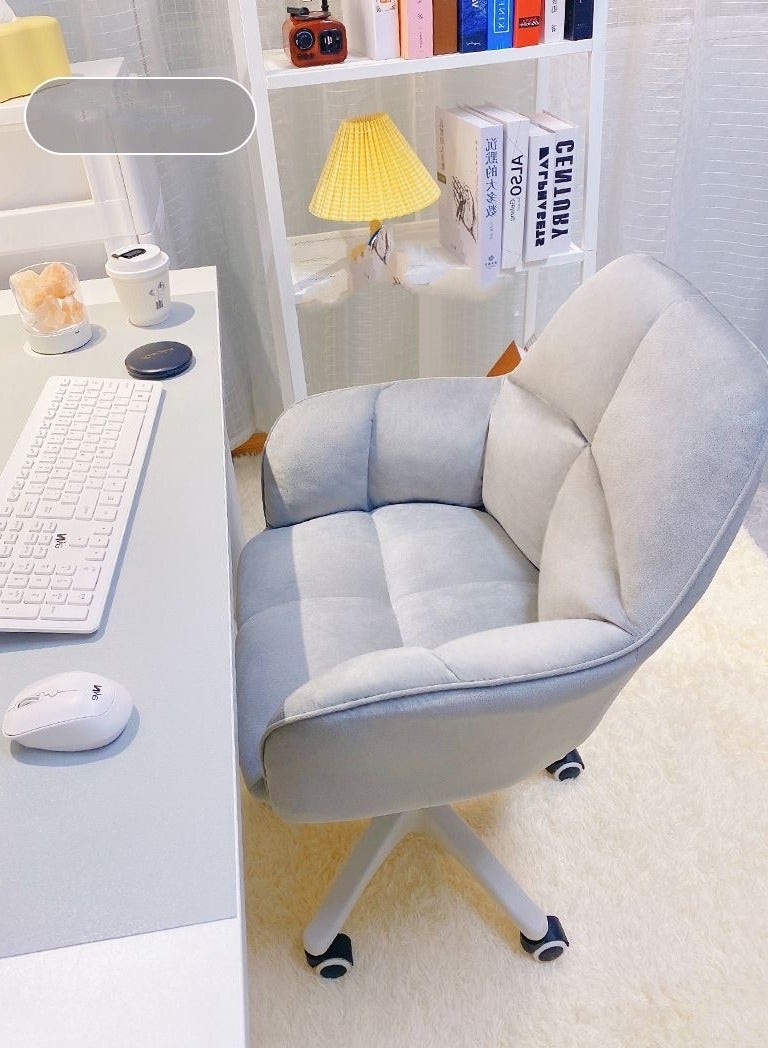 Tanwer Comfortable home study seat backrest desk swivel chair dormitory chair cute bedroom computer chair for girls - Image 3