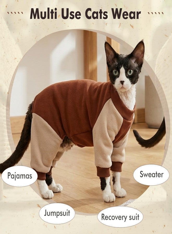 DENTRUN Cat Recovery Suit with Legs - Shedding Control & Anti-Licking Onesie, Stretchy Surgical Recovery Suit Cute Cat Clothes Indoor Soft Material for Comfort and Warmth for Pets - Image 3