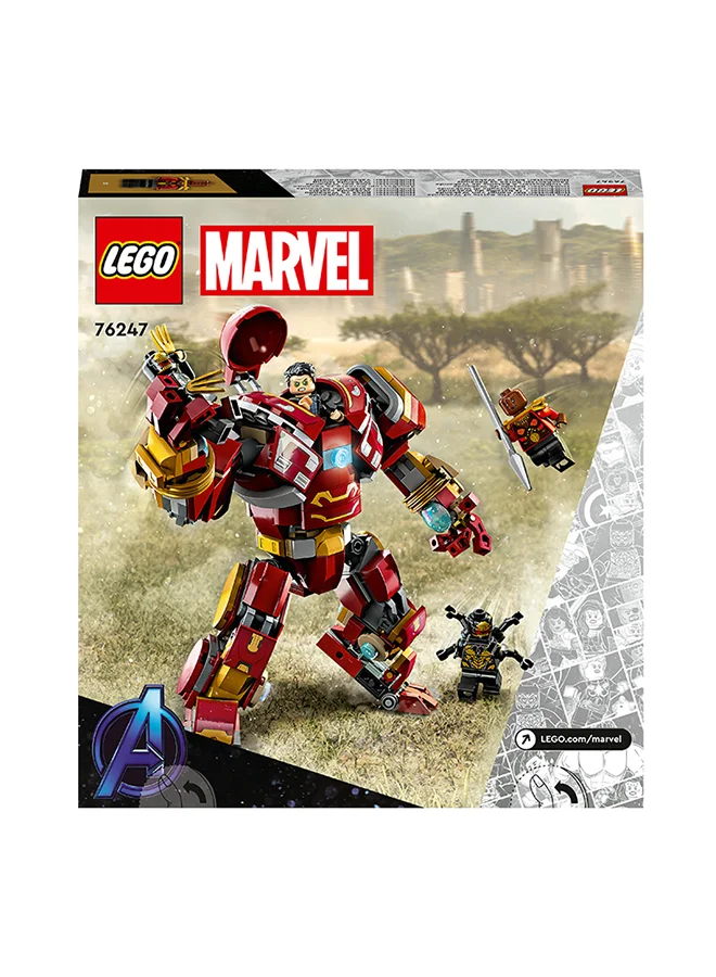 LEGO Marvel The Hulkbuster: The Battle Of Wakanda Building Toy Set; Movable Mech And 4 Minifigures, Including Bruce Banner; Birthday Or Any-Day Gift For Young Super Heroes And All Kids Aged 8+ (385 Pieces) 76247