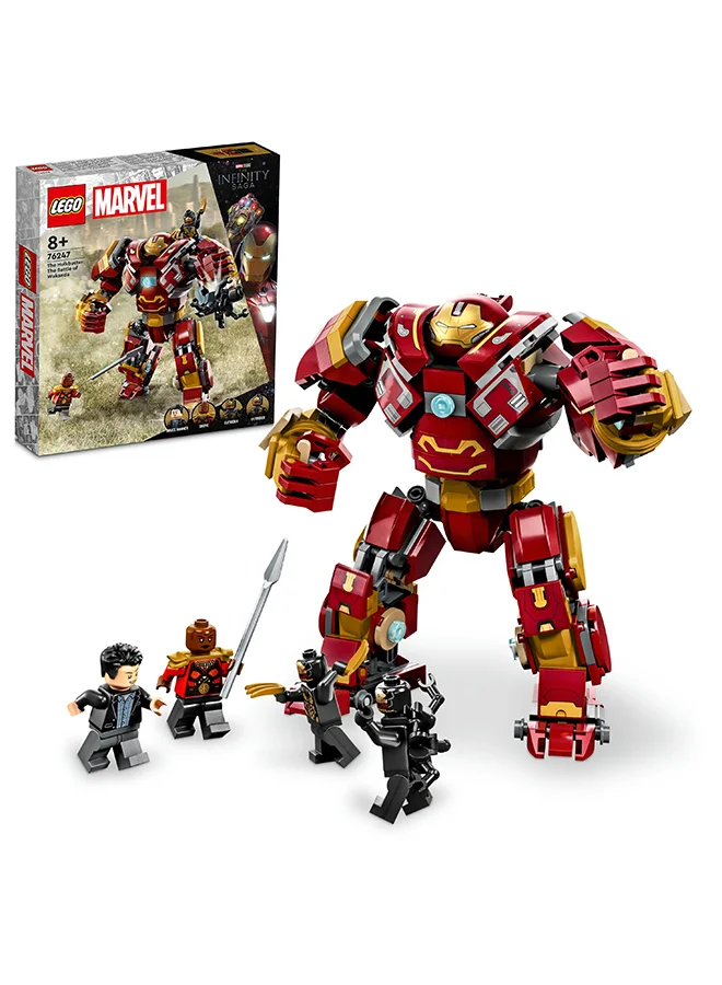 LEGO Marvel The Hulkbuster: The Battle Of Wakanda Building Toy Set; Movable Mech And 4 Minifigures, Including Bruce Banner; Birthday Or Any-Day Gift For Young Super Heroes And All Kids Aged 8+ (385 Pieces) 76247