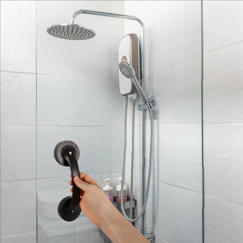 Bathroom Grab Bar with Strong Suction Cup Non-Slip Plastic Handrail for Bathtub and Shower Safety Support Handle for Elderly and Disabled Multi-Functional Towel Bar for Bathroom - Image 5